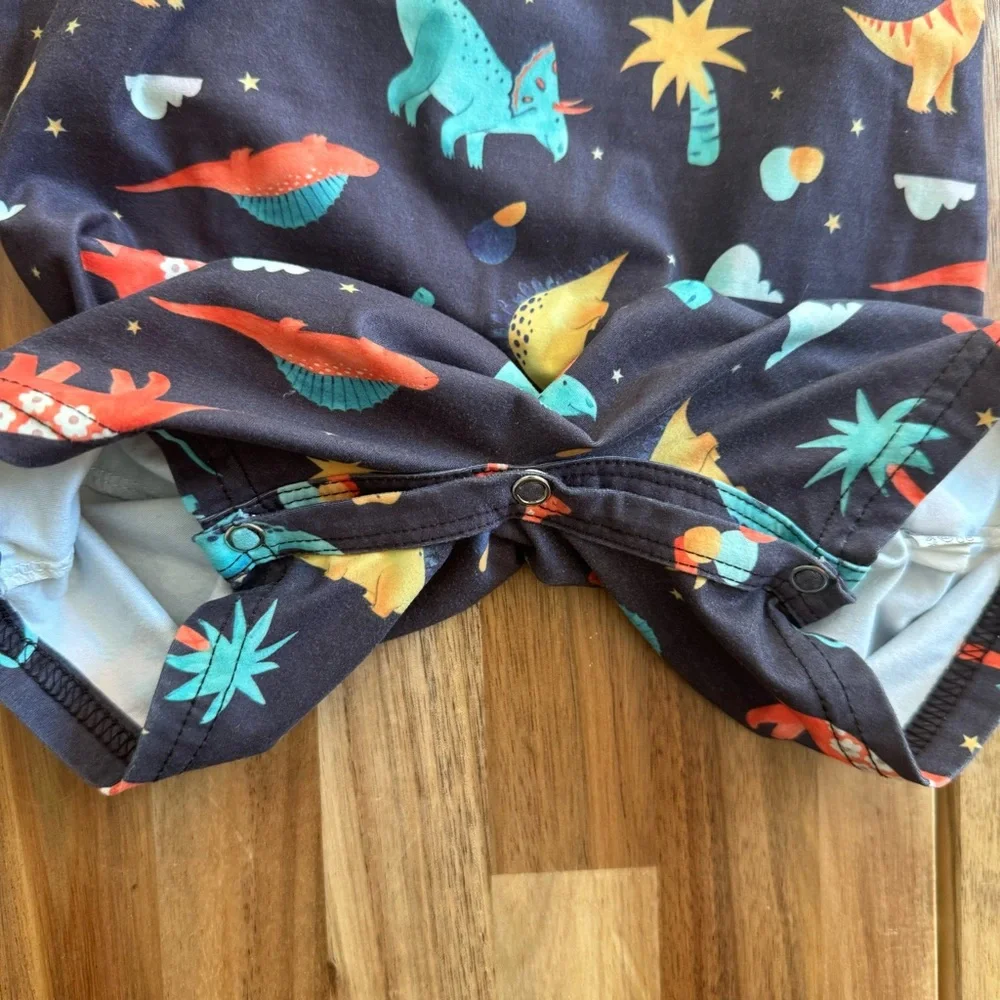 Mila & Rose Toddler Boys Dinosaur Print Sleeveless‎ Romper Navy 18-24M